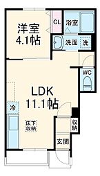 Lily津田沼 1階1LDKの間取り