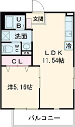 間取図画像 1LDK