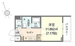 Ｄａｉｗａ　Ｔｅｒｒａｃｅ　府中 3階1Kの間取り