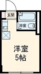 エトワール赤堤 3階ワンルームの間取り
