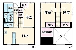 アート　クラーノ 103 1階3LDKの間取り