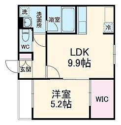 ＦＳあじまテラス 1階1LDKの間取り