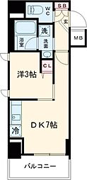ＳＨＯＫＥＮ　Ｒｅｓｉｄｅｎｃｅ西馬込 4階1DKの間取り
