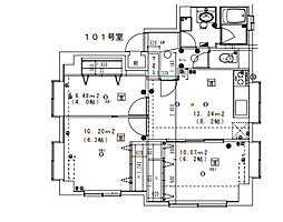 グランコールス東北沢 1階3DKの間取り