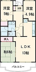 間取図画像 3LDK