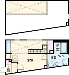 Plaisant江古田 3階1DKの間取り