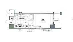 AELL亀有 10階1Kの間取り