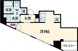 ポプリタウン小岩 8階ワンルームの間取り