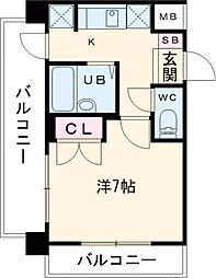 ＯＬＩＯ高井戸 2階1Kの間取り