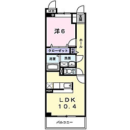 間取図画像 1LDK