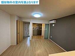 名鉄犬山線 柏森駅 徒歩21分の賃貸アパート 1階1LDKのリビング/ダイニング