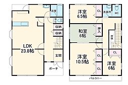 王子台2丁目戸建て 1階4LDKの間取り