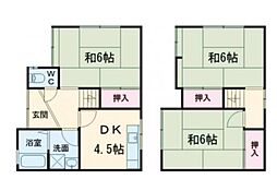 森本町上森本貸家 1階3DKの間取り