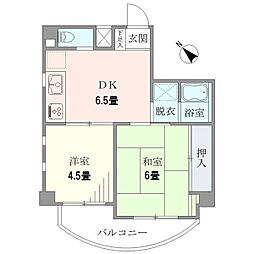 ＴＮビル 2階2DKの間取り