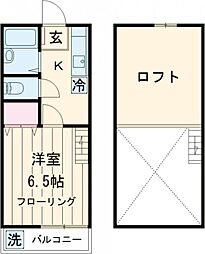 NM・Nハウス 1階1Kの間取り