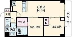 ＫＤＸレジデンス上板橋 6階2LDKの間取り