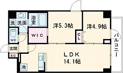 ＫＤＸレジデンス上板橋 7階2LDKの間取り