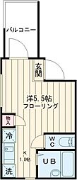 ＭＥＬＤＩＡ梅田 3階1Kの間取り