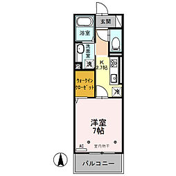 間取図画像 1K