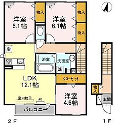 間取図画像 3LDK