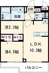 間取図画像 2LDK