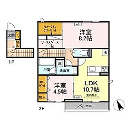 ＬｕｇａｒＳｅｇｕｒｏ 201 2階2SLDKの間取り