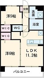 Y＆M　祇園 2階2LDKの間取り