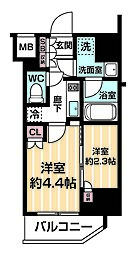 ＡＲＣＯＢＡＬＥＮＯ ＭＩＮＡＭＩＳＥＮＪＵ 2階2Kの間取り