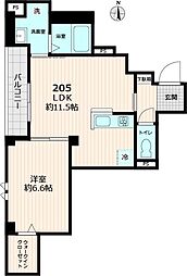 グレース 2階1LDKの間取り