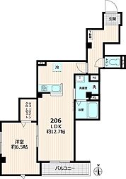 グレース 2階1LDKの間取り