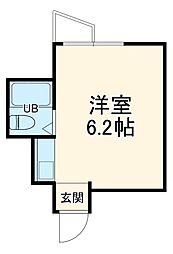 朝日プラザ四条大宮 4階ワンルームの間取り