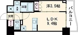 ミュプレ巣鴨駅前 5階1LDKの間取り