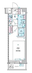 GENOVIA中野島 3階1Kの間取り