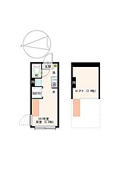 仮称）東尾久二丁目 1階ワンルームの間取り