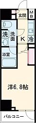 スプレスター綾瀬 1階1Kの間取り