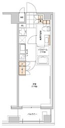 ヒューリック目白 801 8階1Kの間取り