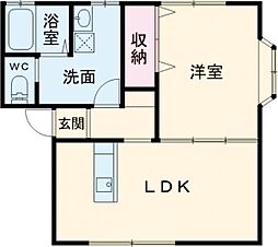 間取図画像 1LDK
