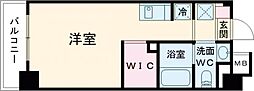 S-RESIDENCE東日暮里 3階ワンルームの間取り