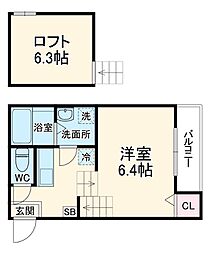 ＳＭＩＬＥ 1階1SKの間取り