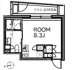 ASTILE 練馬北町 1階ワンルームの間取り