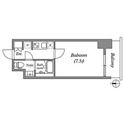 ISM栄 11階1Kの間取り