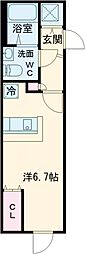 CFジオーレ西小岩5丁目 2階1Kの間取り