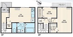 仮称）西瑞江戸建 1階2DKの間取り