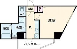 東京メトロ半蔵門線 押上駅 徒歩7分の賃貸マンション 3階1Kの間取り