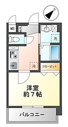 Ｃｒｕｚｏ　ＢＢ 2階1Kの間取り