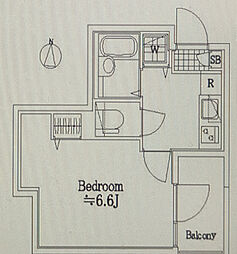 都営浅草線 本所吾妻橋駅 徒歩8分の賃貸マンション 5階1Kの間取り