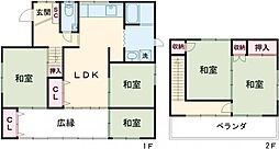 山之神戸建 1階5LDKの間取り