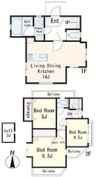 （仮称）下高井戸3丁目貸家 1 1階3LDKの間取り