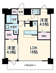 東京メトロ東西線 南行徳駅 徒歩4分の賃貸マンション 5階2LDKの間取り