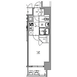 S-RESIDENCE四日市市堀木amante 14階1Kの間取り